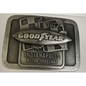 1977 Indianapolis 500 Belt Buckle Limited Edition 136 of 500 Pewter AJ Foyt